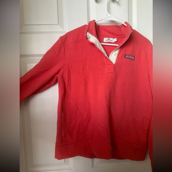 Pink Fleece Vineyard Vines Pullover - Picture 2 of 6